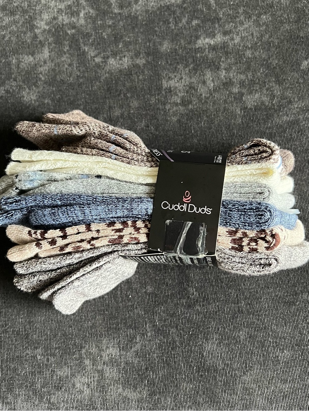 NWT Cuddl Duds Women's Super Soft Crew Socks 6 Pack